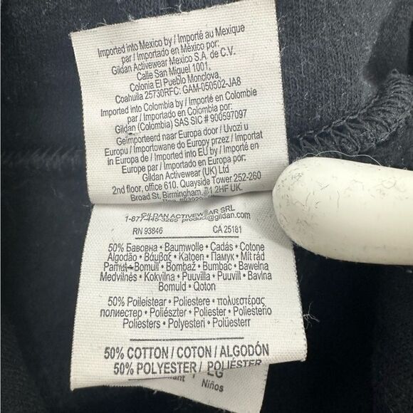 FLIM FLAM Merch Flamingo Graphic Black Hooded Sweatshirt Sz Youth XL - Picture 5 of 6